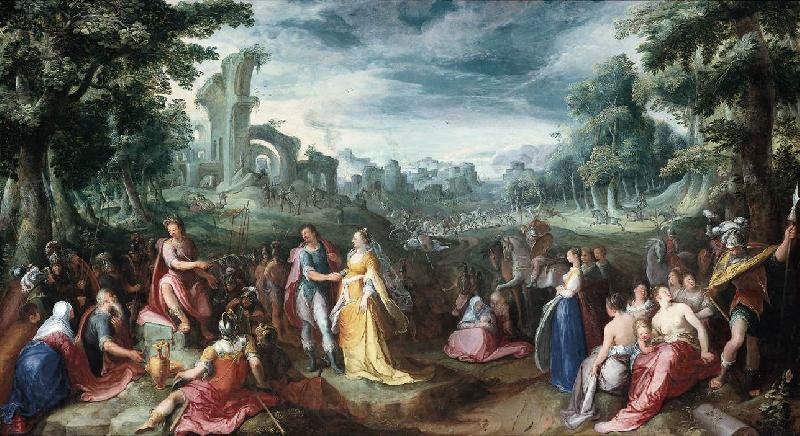 MANDER, Karel van The Continence of Scipio sg